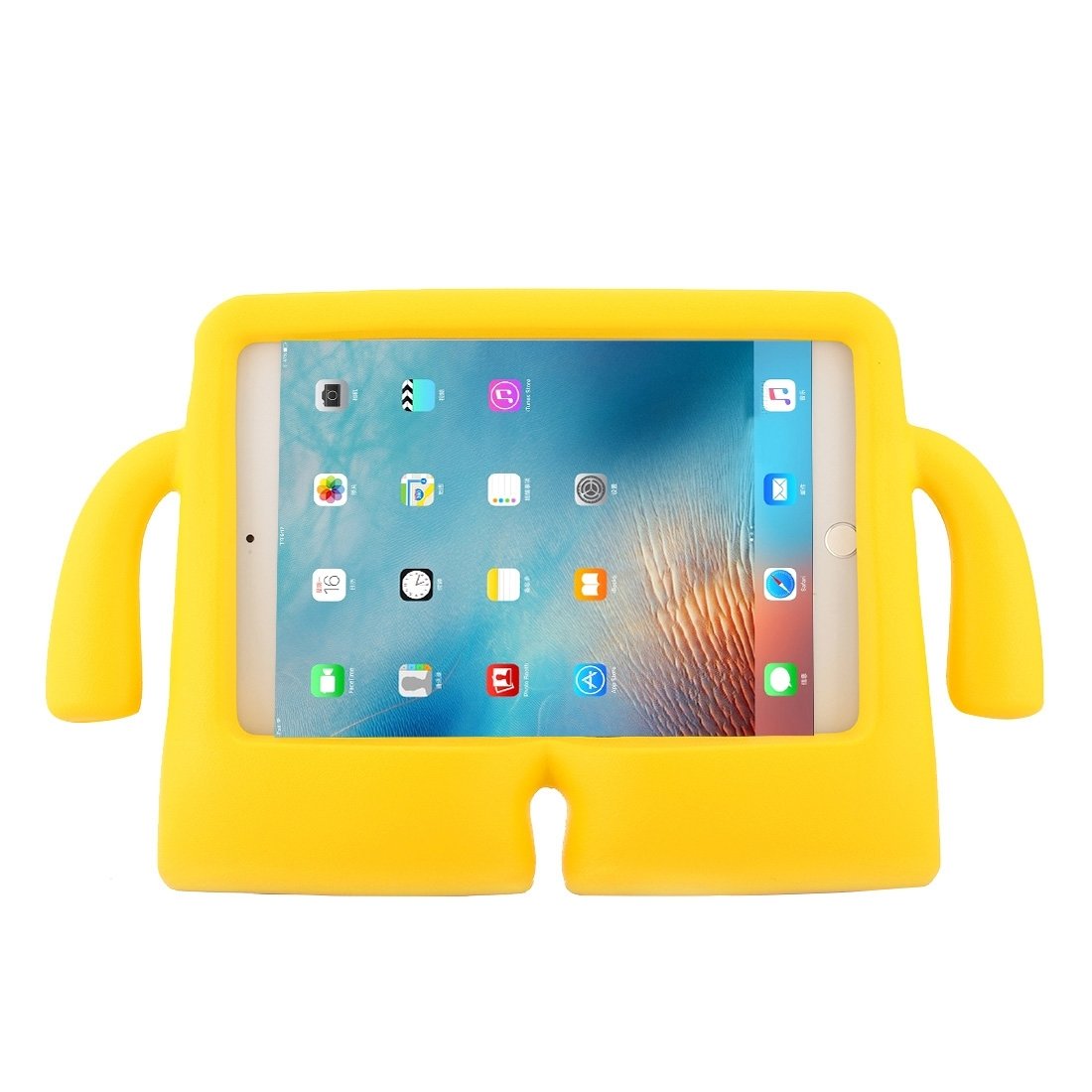 Defilé naast voorbeeld Shop4 - iPad Mini 4 Hoes - Kids Cover Trouser voor Kinderen Geel |  Shop4tablethoes