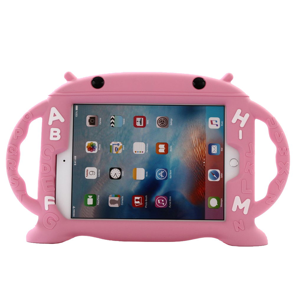 Shop4 iPad 9.7 (2018) Hoes - Kids Cover Alfabet voor Kinderen Roze | Shop4tablethoes
