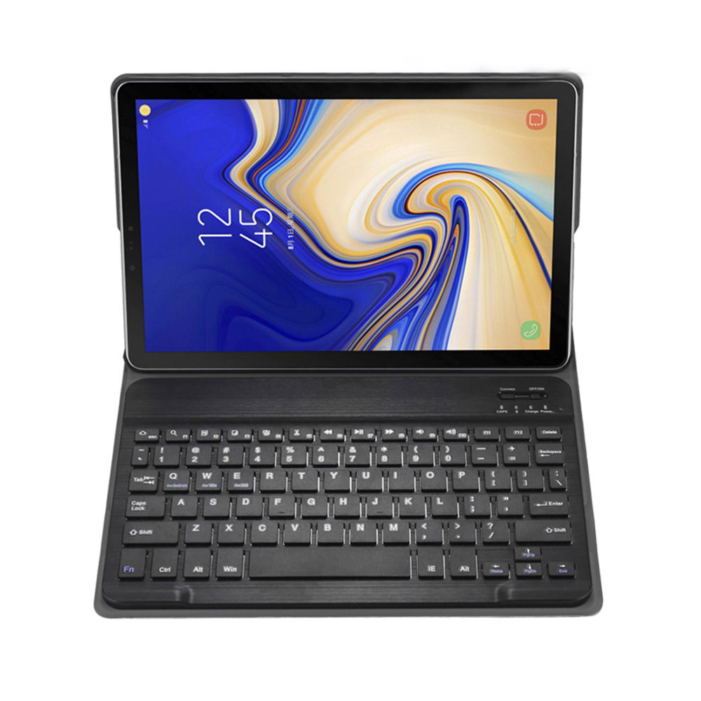 Shop4 - Samsung Galaxy Tab 10.1 (2019) Toetsenbord Hoes - Bluetooth Keyboard Cover Business | Shop4tablethoes