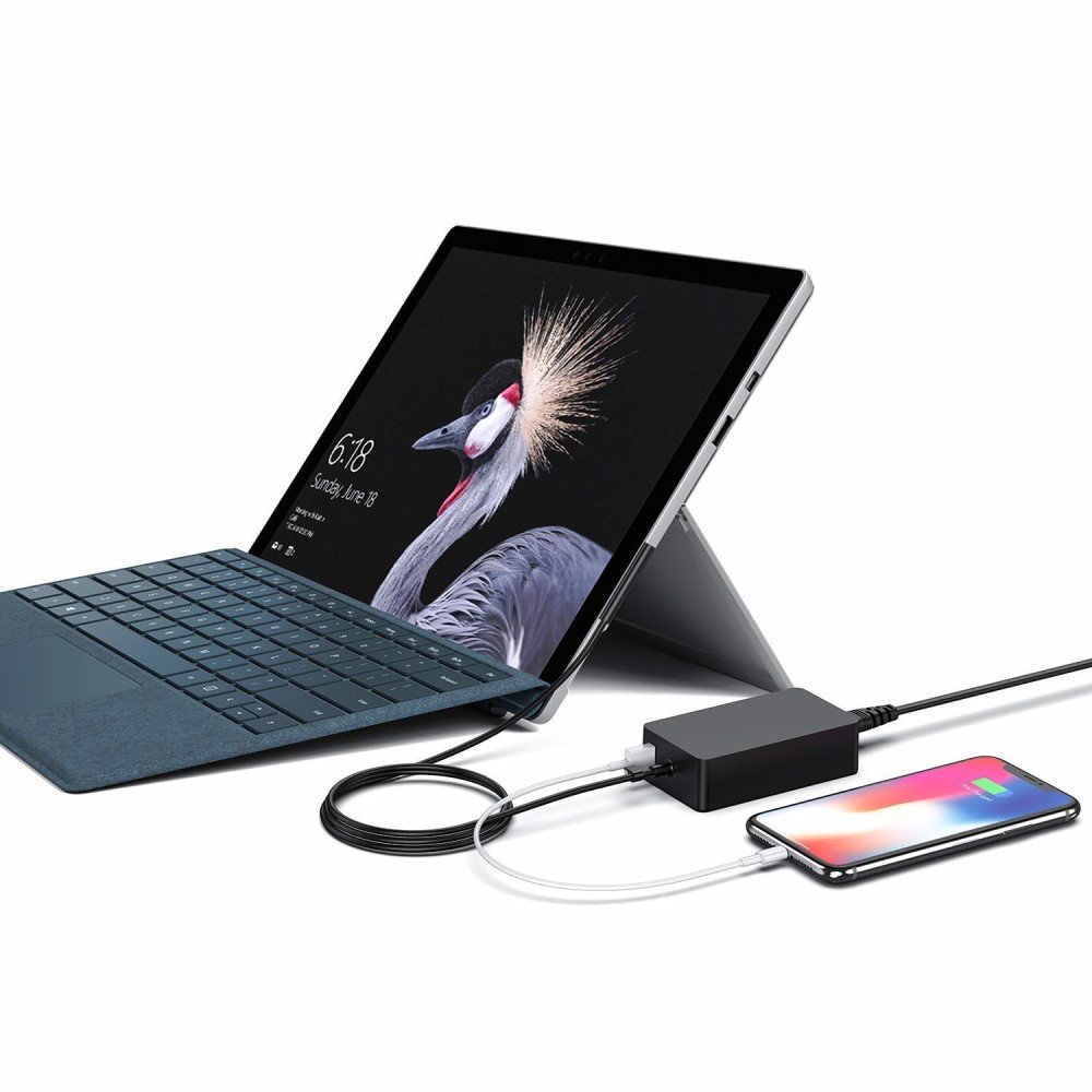 Dwang Sluier compact Shop4 - Microsoft Surface Pro 8 - Lader Netstroom Zwart (65W 15V-4.00A) |  Shop4tablethoes